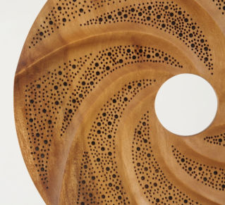 Turned wooden sculptures