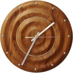 Hand made wooden clock