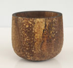 Textured wooden wild Plum bowl 